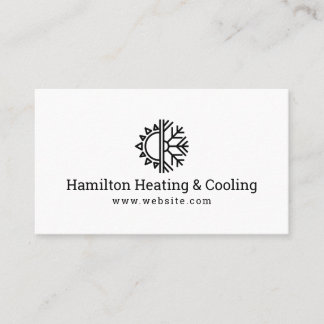Tarjeta De Visita Heating & Cooling Business Card