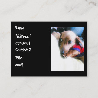 Tarjeta De Visita heavenlypuppy, nombre, dirección 1, contacto 1,