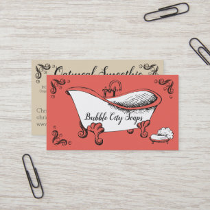 Tarjeta de visita hecha a mano de las sales de