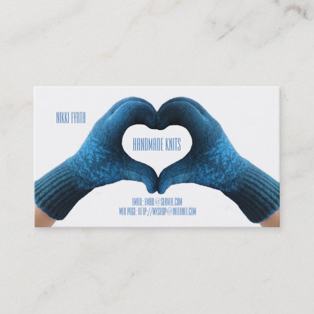 Tarjeta de visita hecha a mano de los puntos (Anverso)