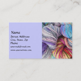 Tarjeta de visita hecha girar mano del hilado del