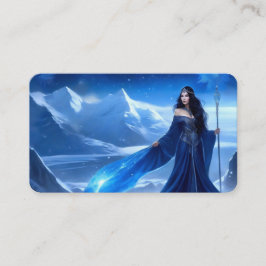 Tarjeta De Visita Hechicera de Hielo del Marcador de Nieve de la Tun