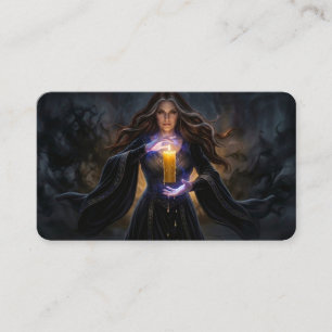 Tarjeta De Visita Hechicera del Marcador de la Vela Arcana