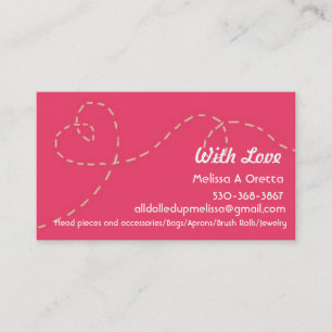 Tarjeta De Visita Hecho a mano con amor