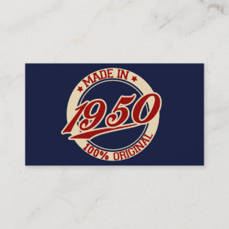 Tarjeta De Visita Hecho En 1950
