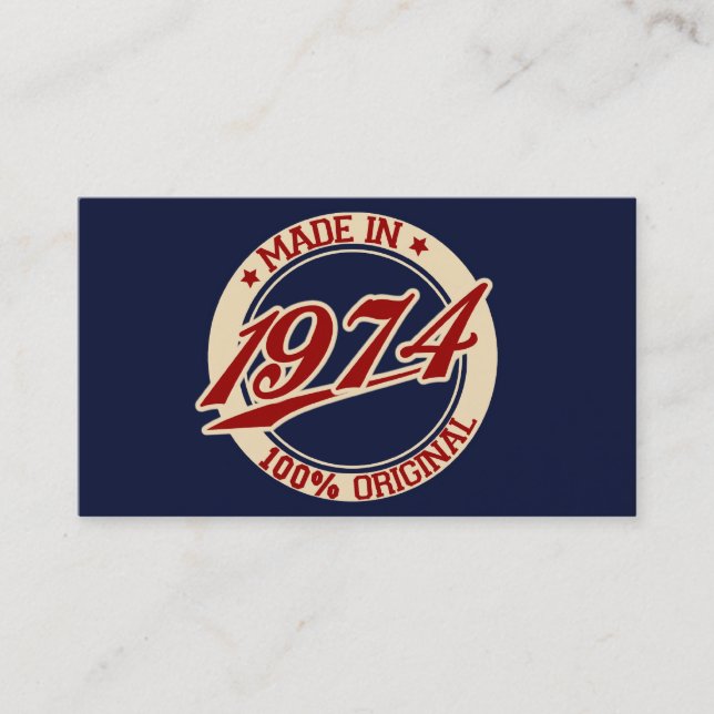 Tarjeta De Visita Hecho En 1974 (Anverso)