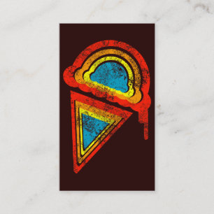 Tarjeta De Visita helado de arco iris dripz