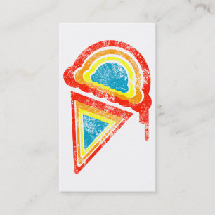 Tarjeta De Visita helado de arco iris dripz