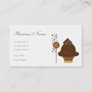 Tarjeta De Visita Helado de chocolate