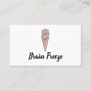 Tarjeta De Visita Helado de Congelamiento Cerebral