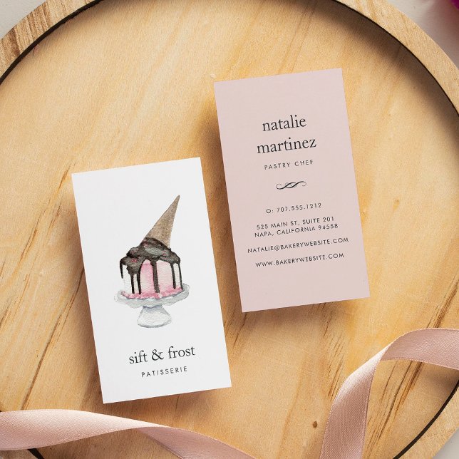 Tarjeta De Visita Helado de crema | Vertical (Subido por el creador)