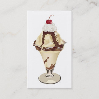 Tarjeta De Visita Helado del helado