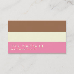 Tarjeta De Visita Helado napolitano