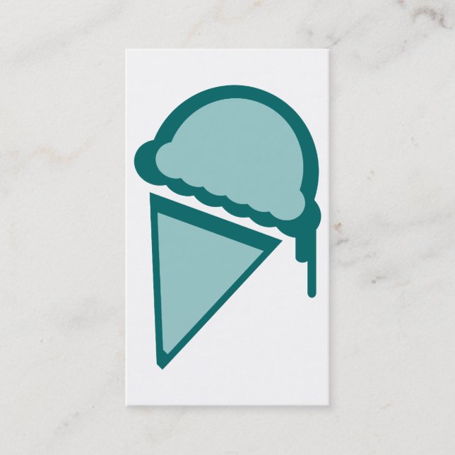 Tarjeta De Visita helado retro dripz (Anverso)