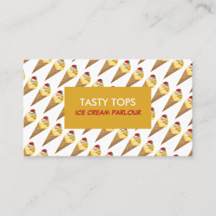 Tarjeta De Visita Helados, Helados, Helados