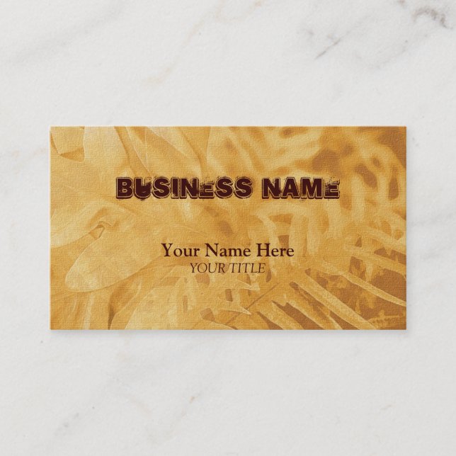 Tarjeta De Visita helechos de lienzo ~ bc (Anverso)