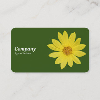 Tarjeta De Visita Helianthus 'Lemon Queen' Sunflower - Forest Green