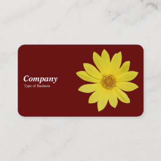 Tarjeta De Visita Helianthus 'Lemon Queen' Sunflower - Rojo oscuro