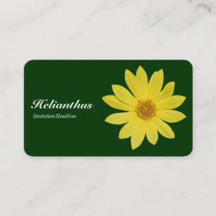 Tarjeta De Visita Helianthus - Verde oscuro