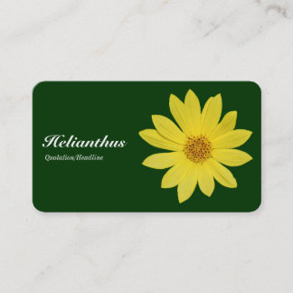Tarjeta De Visita Helianthus - Verde oscuro