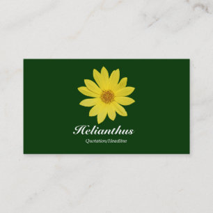 Tarjeta De Visita Helianthus - Verde oscuro
