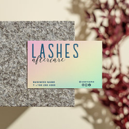 Tarjeta De Visita Hemorragia Holográfica Pastel Después De La Instru