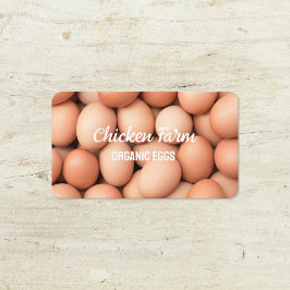 Tarjeta De Visita Hen Farm Organic Bio Eggs