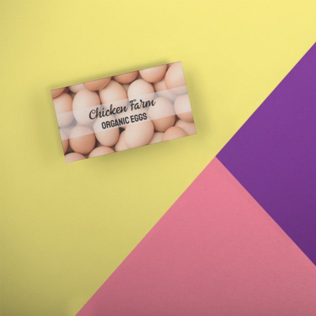Tarjeta De Visita Hen Farm Organic Bio Eggs (Subido por el creador)