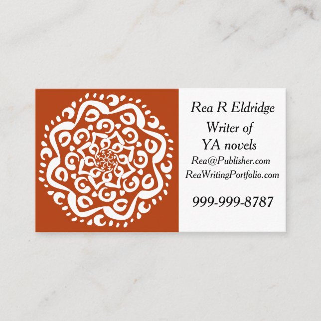 Tarjeta De Visita Henna Mandala (Anverso)