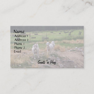 Tarjeta De Visita Heno de n de las cabras '