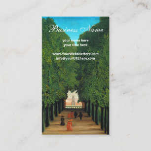 Tarjeta De Visita Henri Rousseau, Avenida en el parque en Saint Clou