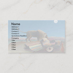 Tarjeta De Visita Henri Rousseau - El gitano durmiente