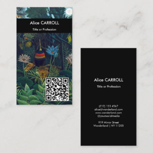 Tarjeta De Visita Henri Rousseau - El Sueño / Le Reve - Código QR