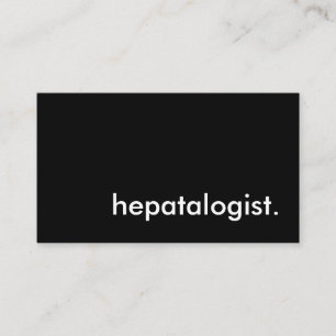 Tarjeta De Visita hepatólogo.
