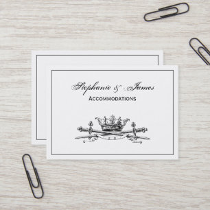 Tarjeta De Visita Heraldic Crown Swords Sabers Emblem Escudo