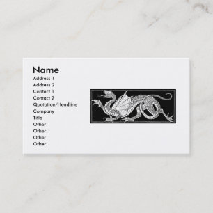 Tarjeta de visita Heraldic Dragon