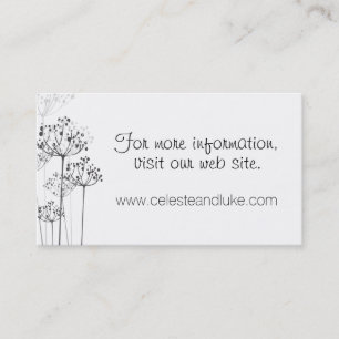 Tarjeta De Visita Herbal Rhapsody Boda Info