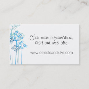 Tarjeta De Visita Herbal Rhapsody Boda Info