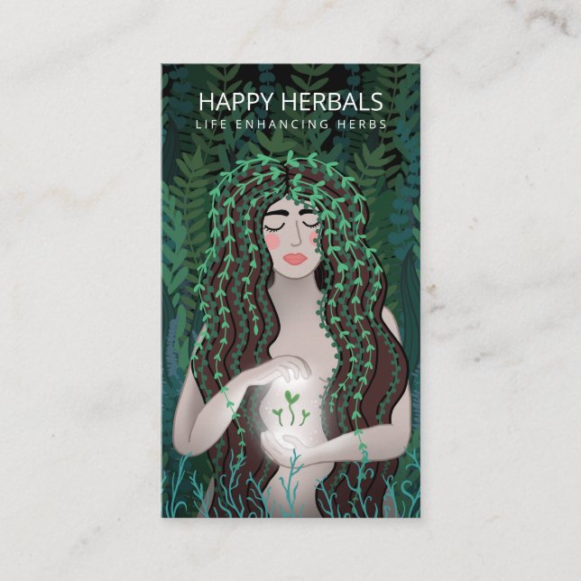 Tarjeta De Visita Herbalista (Anverso)