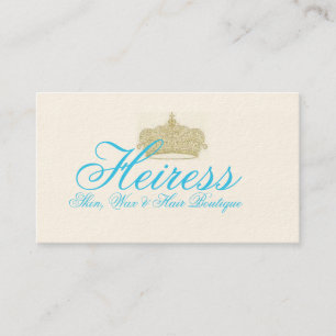 Tarjeta De Visita Heredera - piel, cera y pelo