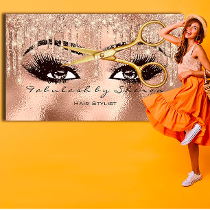 Tarjeta De Visita Heridas de maquillaje Lantazos Purpurina Rosa de t