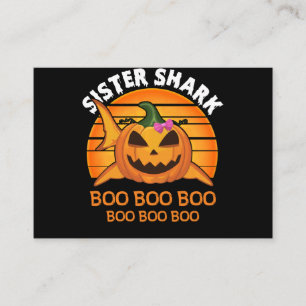 Tarjeta De Visita Hermana Tiburón Boo Boo Boo Graciosos Regalos de H