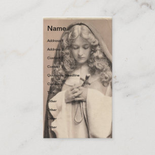 Tarjeta De Visita Hermosa dama de época