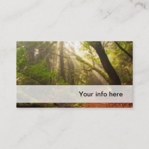 Tarjeta de visita hermosa del bosque