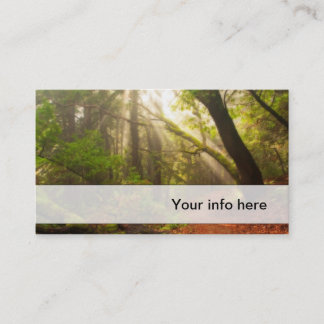 Tarjeta de visita hermosa del bosque