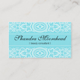 Tarjeta de visita hermosa del consultor de belleza