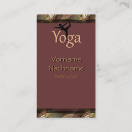 Tarjeta de visita hermosa del instructor de la