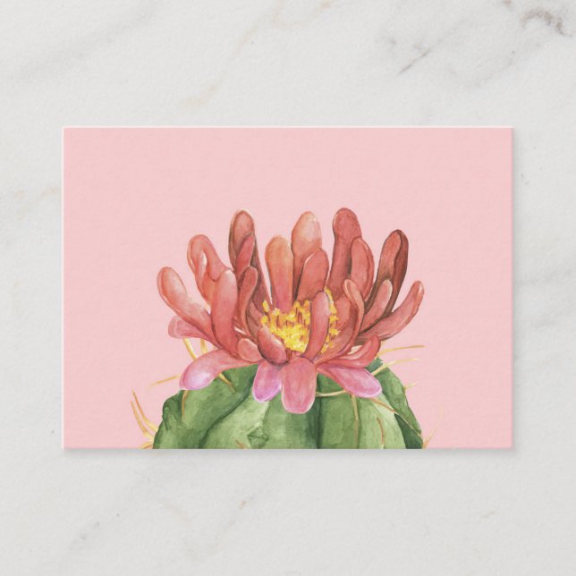 Tarjeta De Visita Hermosa Flor (Anverso)