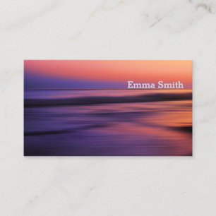 Tarjeta De Visita Hermosa foto de Ocean Sunset