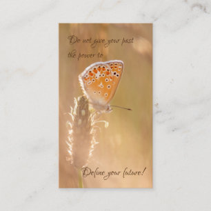 Tarjeta De Visita Hermosa mariposa con cita motivadora